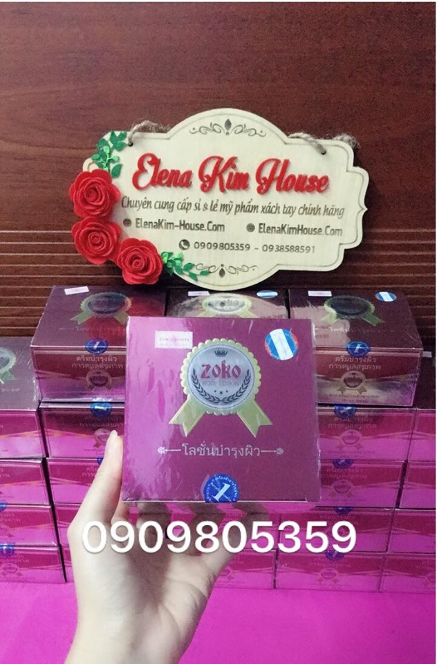 Kem dưỡng trắng da body Zoko Thái Lan